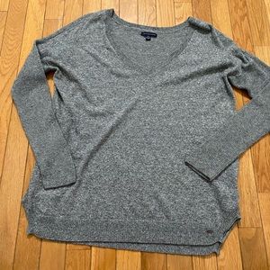 American Eagle oversized gray sweater